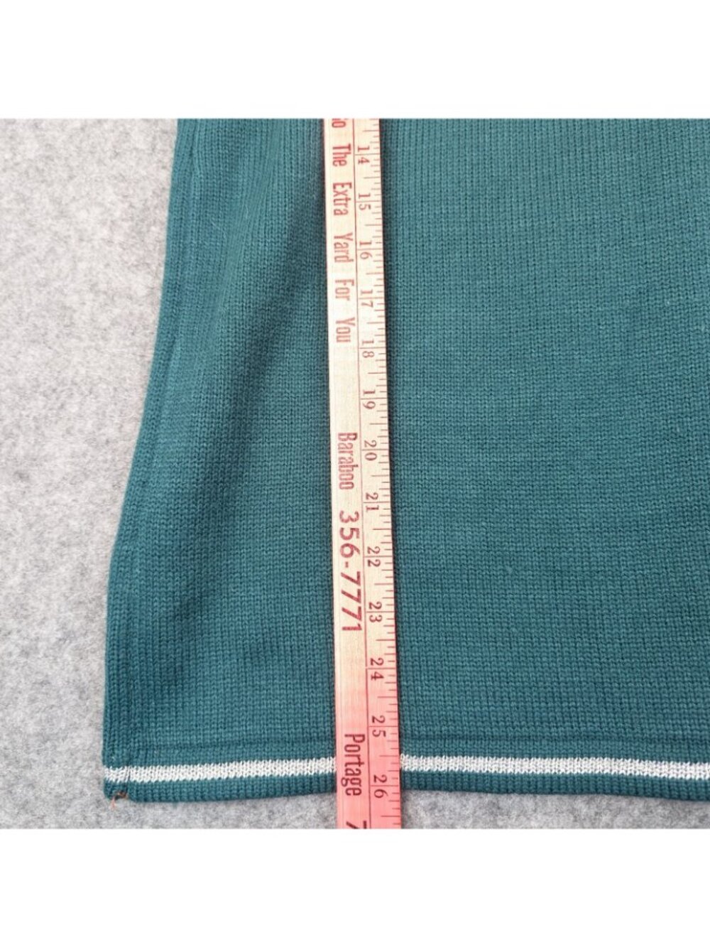 White Stag Womens XL Sweater Vest Vintage Green Snowman Christmas 16 18 Ugly - Picture 6 of 7